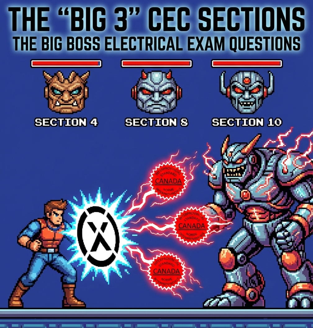 Read more about the article The “Big 3” CEC Sections – Boss Level Electrical Exam Questions