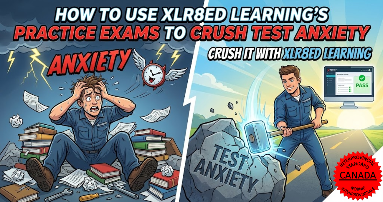 Read more about the article Using XLR8ed’s Millwright Practice Exams to Crush Test Anxiety