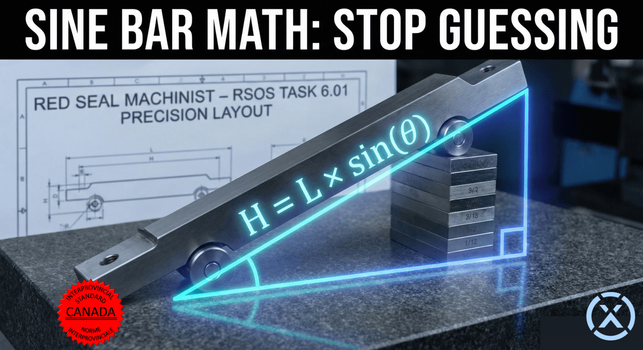 Read more about the article Machinist Exam Formulas: Sine Bar Math for Red Seal Success